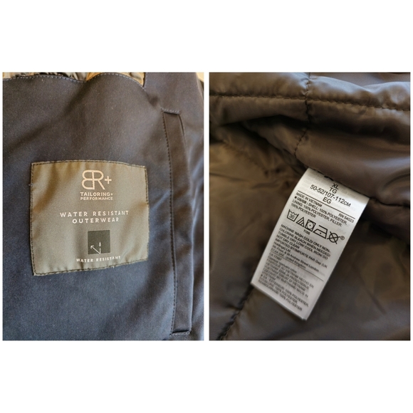 Banana Republic BR+ Men's Water Resistant Performance Jacket Navy Blue Size XL - Picture 17 of 17